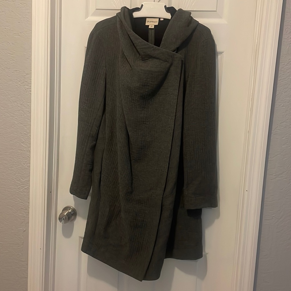 Pure DKNY Hooded Coat